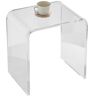 VEVOR Acrylic End Table, C-Shaped Lucite Side Table, Clear Acrylic Side Table for Drink, Food, Snack used in Living Room, Bedroom, and Study