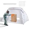 VEVOR Portable Paint Booth, Larger Spray Paint Tent with Built-in Floor & Mesh Screen, Painting Tent Station for Furniture DIY Hobby Tool, 10x7x6ft Spray Paint Shelter