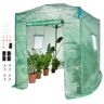 VEVOR Pop Up Greenhouse, 8'x 6'x 7.5' Pop-up Green House, Set Up in Minutes, High Strength PE Cover with Doors & Windows and Powder-Coated Steel Frame, Suitable for Planting and Storage, Green