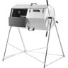 VEVOR Compost Tumbler, 400L / 106 Gal, Rustproof Stainless Steel Dual-Chamber Garden Composter, Heavy-Duty, All-Season Outdoor Compost Bin, Fast-Working System for Composting Kitchen ＆ Yard Waste