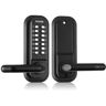 VEVOR Mechanical Keyless Entry Door Lock, 14 Digit Keypad, Embedded Outdoor Gate Door Locks Set with Keypad and Handle, Water-proof Zinc Alloy, Easy to Install, for Garden, Garage, Yard, Storage Shed