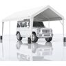 VEVOR Carport, 10x20 ft Heavy Duty Car Canopy Garage Boat Shelter Party Tent with 8 Reinforced Poles and 4 Weight Bags, UV Resistant Waterproof All-Season Tarp for SUV, F150, Car, Truck, Boat