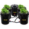 VEVOR Hydroponics Deep Water Culture DWC Hydroponic System 5 Gallon 5 Buckets