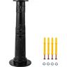 VEVOR Antique Hand Water Pump Stand Pitcher Pump Stand Cast Iron Well Pump Stand w/Pre-set 0.5" Holes for Easy Installation Old Fashion Pitcher Hand Pump Stand for Home Yard Pond Garden Outdoors Black