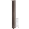 VEVOR Mailbox Post, 43" High Mailbox Stand, Bronze Powder-Coated Mail Box Post Kit, Q235 Steel Post Stand Surface Mount Post for Sidewalk and Street Curbside, Universal Mail Post for Outdoor Mailbox