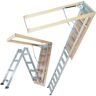 VEVOR Attic Ladder Foldable, 350-pound Capacity, 22.5" x 63", Multi-Purpose Aluminium Extension, Lightweight and Portable, Fits 9.5'-12' Ceiling Heights, Convenient Access to Your Attic Standard