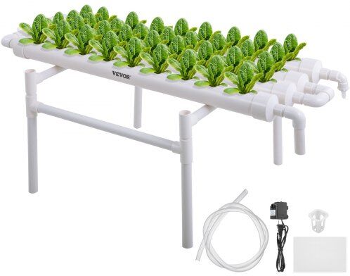 VEVOR Hydroponic Grow Kit 36 Sites 4 Pipes Hydroponic Planting Equipment Ebb and Flow Deep Water Culture Balcony Garden System Vegetable Tool Grow Kit