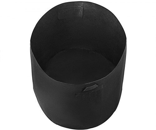 VEVOR 12-Pack 45 Gallon Plant Grow Bag Aeration Fabric Pots with Handles Black Grow Bag Plant Container for Garden Planting Washable and Reusable