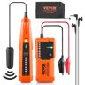 VEVOR Underground Cable Locator, 3 FT Max. Detection Depth, Wire Tracer Break Detector Finder with Earphone, 1000 FT Max.Detection Length Cable Tester for Pet Fence Buried Sprinkler Valve Irrigation