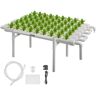 VEVOR 1 Layers 54 Plant Sites Hydroponic Site Grow Kit 6 Pipes Hydroponic Growing System Water Culture Garden Plant System for Leafy Vegetables Lettuce Herb Celery Cabbage