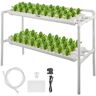 Vevor Hydroponic Grow Kit 6 Pipes 2 Layers 54 Plant Sites Vegetables Melons Hybrid