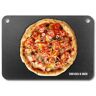 VEVOR Pizza Steel, 20" x 14" x 3/8" Pizza Steel Plate for Oven, Pre-Seasoned Carbon Steel Pizza Baking Stone with 20X Higher Conductivity, Heavy Duty Rustproof Pizza Pan for Outdoor Grill, Indoor Oven