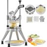 VEVOR Commercial Vegetable Fruit Chopper 1/4" Blade Heavy Duty Professional Food Dicer Kattex French Fry Cutter Onion Slicer Stainless Steel for Tomato Peppers Potato Mushroom