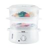 VEVOR Electric Food Steamer, 7.4Qt/7L Electric Vegetable Steamer with 2-Tier Stackable Trays, 800W Food-Grade Food Steamer for Cooking with 60-Min Timer, Auto Shut-Off and Boil Dry Protection