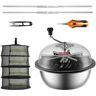 VEVOR Leaf Bowl Trimmer, 19'' Trimmer Bowl, Manual Bud Trimmer with Stainless-Steel Blades for Twisted Spin Cut, Clear Visibility Dome, Foldable Herb Drying Rack and Hand Pruner Included