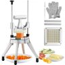 VEVOR Commercial Vegetable Fruit Chopper 1/4" Blade Heavy Duty Professional Food Dicer Kattex French Fry Cutter Onion Slicer Stainless Steel for Tomato Peppers Potato Mushroom