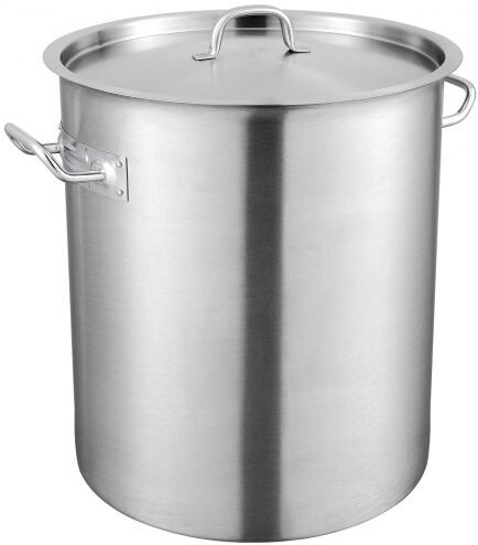 VEVOR Stainless Steel Stockpot, 42 Quart Large Cooking Pots, Multipurpose Cookware Sauce Pot with Lid & Handle, Heavy Duty Commercial Grade Stock Pot, Sanding Treatment, for Large Groups Events Silver