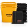 VEVOR Flood Barriers, Water Flood Dam Bags 10 Pack,  Water Barriers for Flooding with Plastic Bucket, Water Activated Flood Barriers for Home, Doorway, Driveway(5FT x 6in)