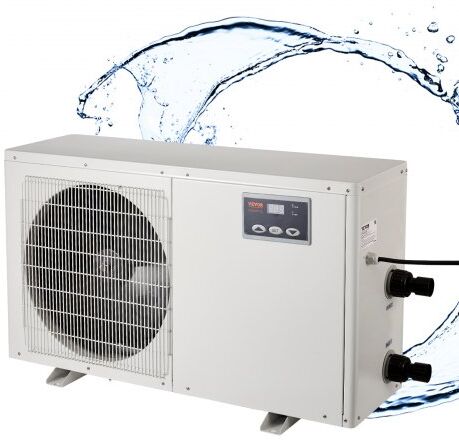 VEVOR Aquarium Chiller, 500 Gal 1892 L, 1.5 HP Hydroponic Water Chiller, Quiet Refrigeration Compressor for Seawater and Fresh Water, Fish Tank Cooling System with Pump/Hose, for Jellyfish, Coral Reef