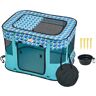 VEVOR Foldable Pet Playpen, 32'' x 24'' x 22'' Portable Dog Playpen, Crate Kennel for Puppy, Dog, Cat, Waterproof 600D Oxford Cloth, Removable Zipper, for Indoor Outdoor Travel Camping (Rectangle, S)