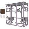 VEVOR Cat House Outdoor, 7-Tier Large Catio, Cat Enclosure with 5 Platforms, 2 Resting Boxes & Large Front Door, 71.2 x 34.6 x 66.5 inch