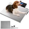 VEVOR Digital Livestock Scale 400Lbs x 0.2Lbs Pet Vet Scale Stainless Steel Large Platform Postal Shipping Scale Industrial Floor Scale dog Scale for Busniess Office Home Warehouse Package Lugggage