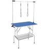 VEVOR Pet Grooming Table Two Arms with Clamp, 36''x24'' Dog Grooming Station, Foldable Pets Grooming Stand for Medium and Small Dogs, Free No Sit Haunch Holder with Grooming Loop, Bearing 330lbs