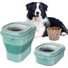 VEVOR Collapsible Dog Food Storage Container, 50 lbs Capacity Large Dispenser Bin with Attachable Casters, Airtight Lid Kitchen Rice Cereal Flour Bin, Pet food Containers For Cat, Bird, Other Pet Food