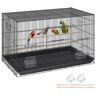 VEVOR 30 inch Bird Cage, Metal Large Parakeet Cages for Cockatiels Small Parrot Budgies Lovebirds Canaries, Pet Bird Cage with Rolling Stand and Tray