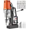 VEVOR Magnetic Drill 1550W Magnetic Drill Press with 2Inch Boring Diameter Annular Cutter Machine 2900 LBS 11pcs HSS Annular Cutter Bits