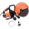 VEVOR Electric Concrete Saw, 12 in, 1800 W 15 A Motor Circular Saw Cutter with Max. 4.5 in Adjustable Cutting Depth, Wet Disk Saw Cutter Includes Water Line, Pump and Blade, for Stone, Brick