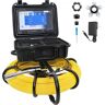 VEVOR Sewer Camera, 328ft/100m Cable, Waterproof IP68 Sewer Video Inspection Equipment, Drain Camera with 16 GB SD Card, DVR Function, 720P 9" LCD Monitor, LED Lights