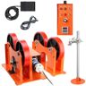 VEVOR 110V Turning Rolls Linkage Roller, 1000KG/2205LBS Loading Welding Turning Roll, 25-1400mm Diameter, 80-1600 mm/min Rotary Welding Positioner & Welding Torch Stand for Welding Equipment Support