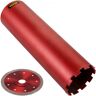 VEVOR Diamond Core Drill, 5"/127mm Diameter Core Drill Bit, 14"/355mm Concrete Core Drill Bit, 5/8"-11 Thread Core Bit, Dry/Wet Drill Core Bits w/a Blade, Diamond Wet Coring Bit For Concrete Brick