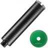 VEVOR Core Drill Bit, 2.5" Wet/Dry Diamond Core Drill Bits for Brick and Block, Concrete Core Drill Bit with Pilot Bit Adapter and Saw Blade, 9.5" Drilling Depth, 5/8"-11 Inner Thread, Laser Welding