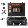 VEVOR Sewer Camera, 7" Screen Pipeline Inspection Camera with DVR Function, 66 ft/20 m Waterproof IP68 Camera, 12 pcs Adjustable LED, with a 16 GB SD Card for Sewer Line, Duct Drain Pipe Plumbing