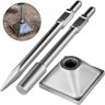 VEVOR Jack Hammer 1-1/8" Tamper Shank, Dirt Tamper 6x6" Compactor Plate with Electric Chisel Dirt Compactor, Demolition Jackhammer Bits Solid Compactor Breaker Hammer Concrete Tamper Asphalt Tools