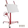 VEVOR Drywall Rolling Lifter Panel, 16ft Sheetrock Lift Drywall Lift, 150lb Weight Capacity Panel Hoist Jack Tool, Steel Material w/Telescopic Arm & 3 Lockable Wheels, 48x192 in Plasterboard Size