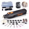 VEVOR Rotary Tool Kit 4V, Mini Rechargeable Engraver Tool 5 Variable Speed with Pet Nail Grinding Protective Cover, 36PCS Accessory Set for Pet Nail Grinding, Polishing, Sanding, Carving, Cutting ect.