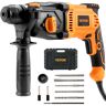 VEVOR Rotary Hammer Drill Corded Drills 1" 4 Modes SDS-Plus Chipping Hammers