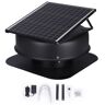 VEVOR Solar Attic Fan, 40 W, 1230 CFM Large Air Flow Solar Roof Vent Fan, Low Noise and Weatherproof with 110V Smart Adapter, Ideal for Home, Greenhouse, Garage, Shop, RV, FCC Listed