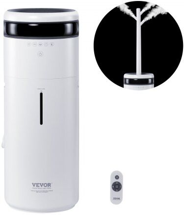 VEVOR Humidifier for Home Large Room, Commercial Humidifier for Whole House 1291.7 sq ft, 16L Water Tank & Night Light & 12h Timer & Auto Shut-Off , Greenhouse, Commercial Branch Tube w/ 360° Nozzle