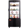 VEVOR Refrigerated Display Case, 3 Cu.Ft./85L Countertop Pastry Display Case, 3-Tier Commercial Display Refrigerator with LED Lighting, TURBO Cooling, Frost-Free Air-Cooling, Locked Door for Bakery