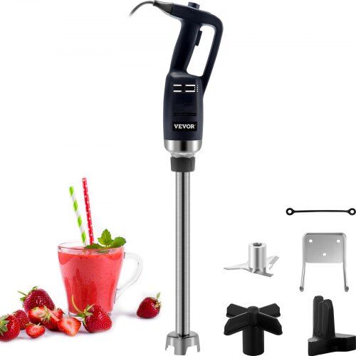 VEVOR Commercial Immersion Blender Constant Speed Heavy Duty Immersion Blender 350W Commercial Hand Mixer 304 Stainless Steel Hand Blender Commercial with 19.7" Removable Shaft for Kitchen Mixing