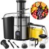 VEVOR Juicer Machine, 850W Motor Centrifugal Juice Extractor, Easy Clean Centrifugal Juicers, Big Mouth Large 3" Feed Chute for Fruits and Vegetables, 5 Speeds Juice Maker, Stainless Steel, BPA Free