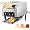 VEVOR 300 Slices/Hour Commercial Conveyor Toaster,2200W Stainless Steel Heavy Duty Industrial Toasters w/ Double Heating Tubes,Countertop Electric Restaurant Equipment for Bun Bagel Bread Baked Food