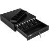 VEVOR Cash Register Drawer, 13" 2 Unlocking Ways, Fully Removable Design with 4 Bill 5 Coin Cash Tray, 2 Keys Included, Compact Size Cash Registers for Supermarket, Bar, Coffee Shop, Restaurant