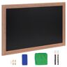 VEVOR Magnetic Chalk Board, Hanging Message Signs with Chalks & Eraser, Vintage Wooden Chalkboard Sign, Rustic Brown Framed Calendar and Bulletin Combo Boards, 30"x20", Kitchen, Home Decor, Wedding