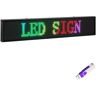 VEVOR Led Sign 40 x 8 inch Led Scrolling Message Display RGB 7-Color P10 Digital Message Display Board Programmable by PC& WiFi & USB with SMD Technology for Advertising and Business