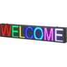 VEVOR Programmable LED Sign, P10 Full Color LED Scrolling Panel, DIY Custom Text Animation Pattern Display Board, WIFI USB Control Message Shop Sign for Store Business Party Bar Advertising, 39"x7.5"